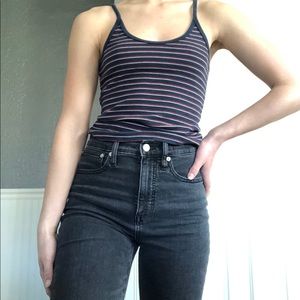 Navy blue, red, and white Brandy Melville tank